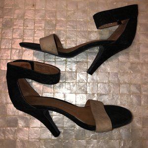 Jeffrey Campbell Sandals, black & cream size 7